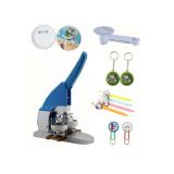 เครื่องทำป้ายเข็มกลัด ขนาด1" 25มม.  1" 25mm Button Maker Machine Badge Press+ Pin Buttons+ Pen Clip Buttons+ Pen Buttons+ Keychains + 1pc 25mm Circle Cutter