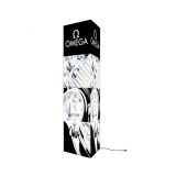 แบนเนอร์ผ้ายืดแบบหอคอยทรงสามเหลี่ยมขนาด 8 ฟุต---Tower LED Lite Tension Fabric Banner Stands Triangle Shape 8ft Size