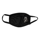 7" x 4.7" Full Black Cotton Dust Protective Face Mouth Mask
