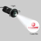 โปรเจคเตอร์โกโบ้ 30 วัตต์ (พร้อมแก้วโกโบ้ 1 สีกำหนดเองคงที) 30W Embedded Black Desktop or Mountable LED Gobo Projector Advertising Logo Light (with Custom 1 Color Static Glass Gobos) Meanwell Driverv