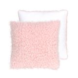 Super Soft Plush Long Wool Faux Fur Cushion Pillow Cases Pink
