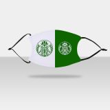 5.1" x 7" Adult Face Mask Starbucks Skeleton