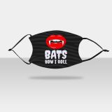 4.7" x 7" Adult Face Mask Bats How I Roll