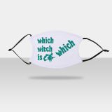 4.7" x 7" Adult Face Mask Which Witch Is Which