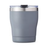 10oz Stainless Steel Coffee Mugs Beer Tumbler with Sublimation Coating and Flip Cover Lid Grey