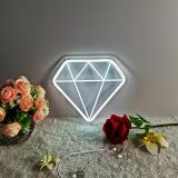 CALCA LED Diamond shape Neon Sign, Size- 26 X 23 cm