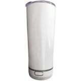 30 Pack 18oz Wireless Speaker White Sublimation Tumbler Blanks Smart Tumbler With Speaker USB Charging