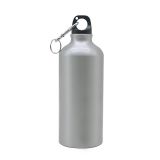 CALCA 60 Pack 17oz Sublimation Silver Aluminum Sport Bottle Blanks, Portable Narrow Mouth Bottle with Handle and Leak-Proof Lid