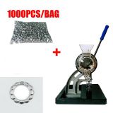 Semi-automatic Eyelet Hand Pressing Tool Grommet Machine for Fabric with 1000pcs 4# 10mm Eyelets