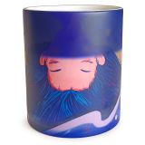CALCA 12 Pack Economy 11oz Ceramic Full Color Changing Sublimation Coffee Mug Blanks Magic Cup, Black Glossy