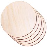 12 Pack Round Wood Circles 12 Inch Unfinished Wood Rounds Sign Circle Blank Slices for Crafts DIY Door Hanger, Engraving crafts, Painting, DIY Decor