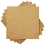 12 Pack Squares Cork Board 12" x 12" -1/2" Thick Wall Bulletin Boards Cork Tiles Self-Adhesive Corkboards for Wall