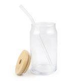 CALCA 48pcs 16oz Sublimation Clear Glass Mug Blanks Beer Can Glasses Cups with Lid and Straw