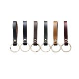 10 Pack Personalized Leather Keychain Crazy horse leather boyfriend car key holder Keyfob, for Birthday Best Gift