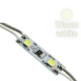 WW สีขาวอบอุ่น ไฟโมดูล LED ประเภท SMD:2835, ไม่กันน้ำ , พลังงาน DC:12 โวลต์ , 0.36 วัตต์ , ขนาด 26 x 06 x 2.3 ม.ม. ---SMD2835 26*06*2.3mm Nonwaterproof LED Module