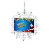 Pack of 400 4.13" X 4.13" Sublimation High Clear Plastic Christmas Snowflake Ornament Christmas Season Ornament