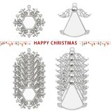 CALCA Pack of 300 2.56" X 2.56" Sublimation Metal Christmas Pendants New Years Holiday Party Gifts Christmas Tree Decorations Hanging Ornaments