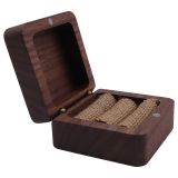 12PCS Square Wooden Blank Ring Box with Magnetic Retro Jewelry Wooden Storage Box For Couples Wooden Ring Box Jewelry Case Gifts