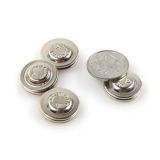 Round D17mm Magnetic Badge, Silver