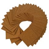 30 Pack Self Adhesive Cork Coasters Squares 4"x 4" Cork Tiles, Cork Mat, Mini Wall Cork Board for DIY Crafts