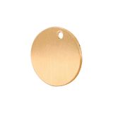 Blank Brass Tag Round Dog Tag Pendant for engraving