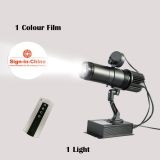 40W Outdoor Black Remote Control LED Gobo Projector Advertising Logo Light (with Custom 1 Color Rotating Glass Gobos) Meanwell Driver