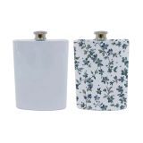 25pcs CALCA 8oz White 304 Stainless Steel Sublimation Blanks Alcohol Whiskey Liquor Pot Pocket Hip Flask Wine Bottle