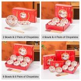 Lucky Cat 4.5" Ceramic Gift Bowl Set