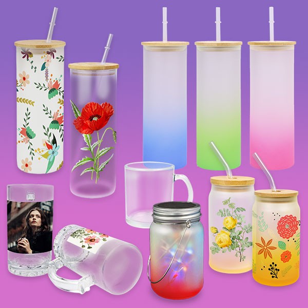 Sublimation Glass Mugs & Tumblers