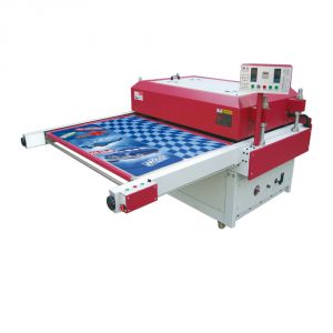 เครื่องพิมพ์บนเสื้อชนิดรีดร้อนสำหรับงานชิ้นใหญ่ขนาดเครื่อง 120x100 ซม รุ่น  1012 หน้ากว้าง 47.2 นิ้ว --- 47.2" Flat Large Format Heat Press Transfer Machine 1012 (1200mm x 1000mm)