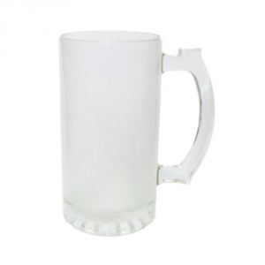 แก้วเบียร์ 16 ออนซ์ ,ผิวด้าน สำหรับพิมพ์ Sublimation (16 OZ Frosted  Glass Sublimation  Bear Mug)