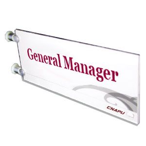 ป้ายติดประตูภายในอาคารขนาด 210x297 มิลลิเมตร  ---Office Door Sign Indicator 11.7" x 4.7" (297mm x 120mm)   