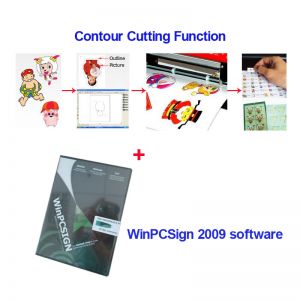 Professional WinPCSign 2009 Basic Cutting Software with Contour Cut Function