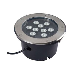 โคมไฟใต้ดินหรือโคมไฟฝังพื้น   (LED) ,   พลังงาน   9 X 1  วัตต์ ---9X1W Underground LED Lamp