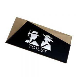 ป้ายห้องน้ำชาย & หญิง ,วัสดุอะคริลิค --- Male & Female, Restroom Signs, Toilet Signs, Acrylic