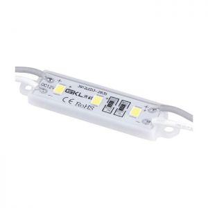 ไฟโมดูล LED  ประเภท  SMD:  2835  กันน้ำได้ พลังงาน DC :  12 โวลต์   0.6 วัตต์   ขนาด  39x12x4 ม.ม.---Waterproof LED Module