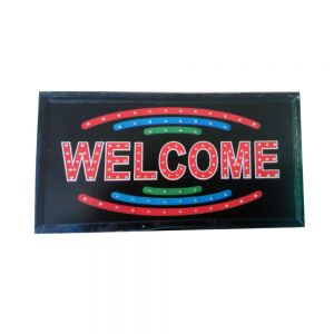 ป้ายไฟ  LED  สัญลักษณ์     "Welcome "   ขนาด  25*48cm --- 25*48cm LED Welcome Sign