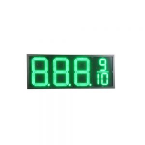 ป้ายราคาน้ำมันดิจิตอลสีเขียวสำหรับปั๊มน้ำมัน   20" LED Gas Station Electronic Fuel Price Sign Green Color