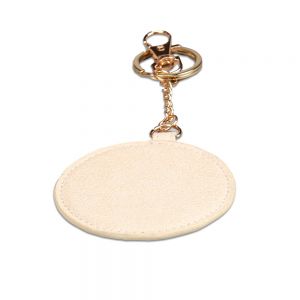 จี้พวงกุญแจหนังสำหรับพิมพ์ระเหิด  New Blank Sublimation Leather Keychain Pendant