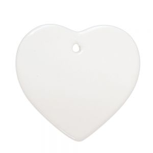100pcs 6" Heart Ceramic Ornament