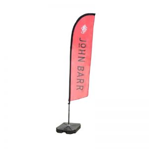 แบนเนอร์ปีกขนาด 4.6 เมตรพร้อมฐานตั้งถังน้ำ---4.6m Wing Banner with Water Tank Stand Base