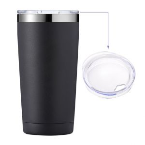20oz Stainless Steel Beer Tumbler with Sublimation Coating and Direct Drinking Lid Colorful Body