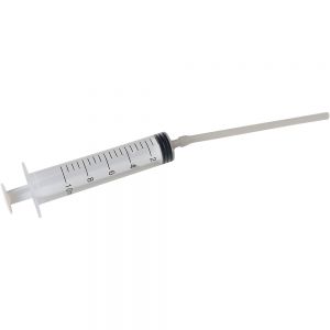 ไซริงค์พลาสติก (10 มิลลิลิตร )  พร้อมท่อต่อ --- All-plastic Syringe with Tube