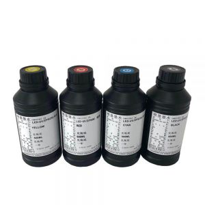 500ml Special Non-Stretchable LED UV Curable ink CMYKW Varnish