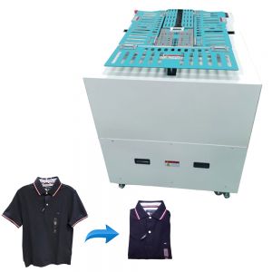 เครื่องพับผ้ากึ่งออโต้ AT460 Semi-automatic T-shirt Folding Machine (adjustable folding width)