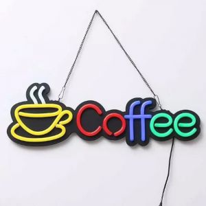 Coffee Neon Sign Decoration Size 40x15cm