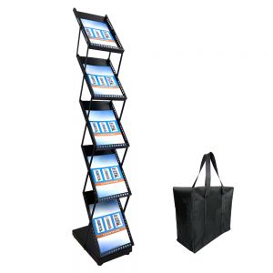 Portable Iron Folding Magazine Display Stand