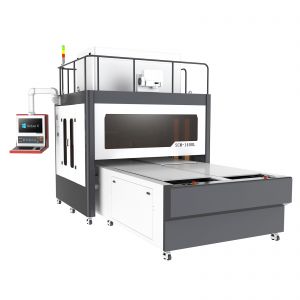 2-Station Laser Marking Machine for Jeans with High-Speed Galvo Scanner