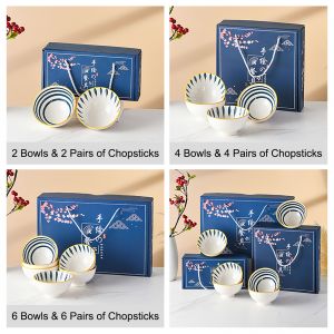 Qingyao 4.5" Ceramic Gift Bowl Set