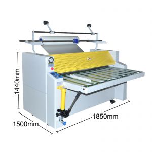 1400A Hydraulic Oil Heating Manual Large Roll Laminating Machine